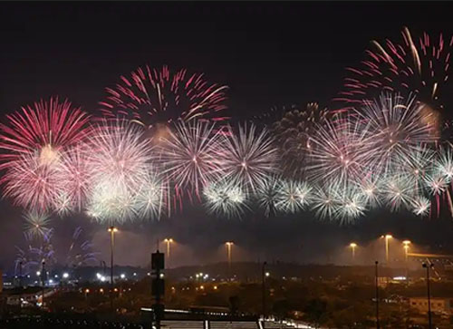 射阳县焰火晚会